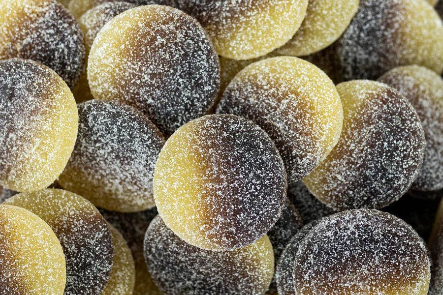 Swedish Sour Lemon Cola Clocks