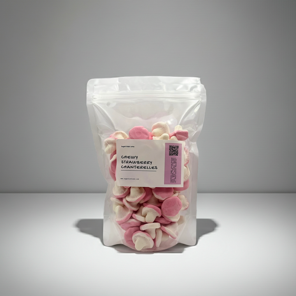 Chewy Strawberry Chanterelles Foam Mushrooms