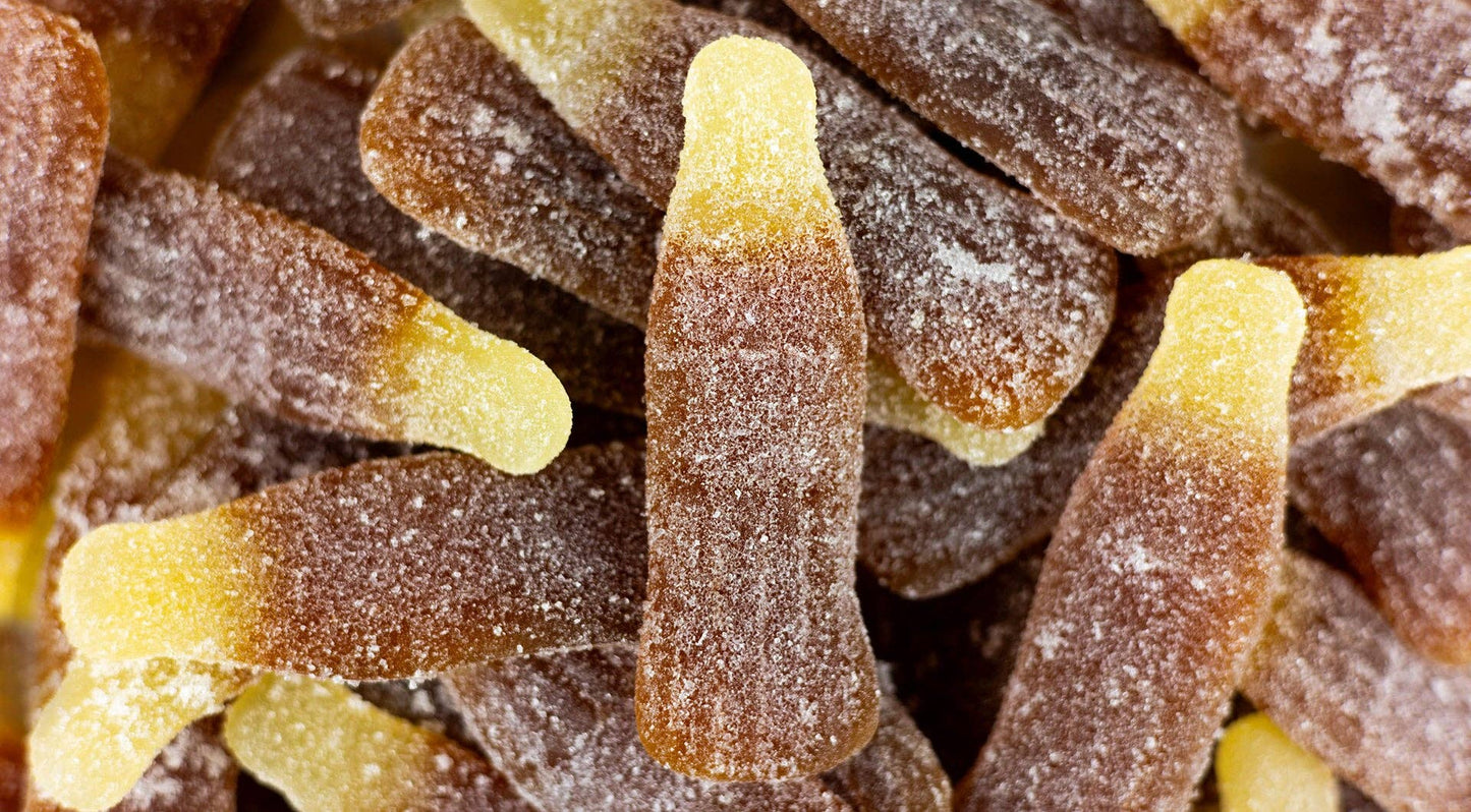 Large Swedish Sour Cola Bottles