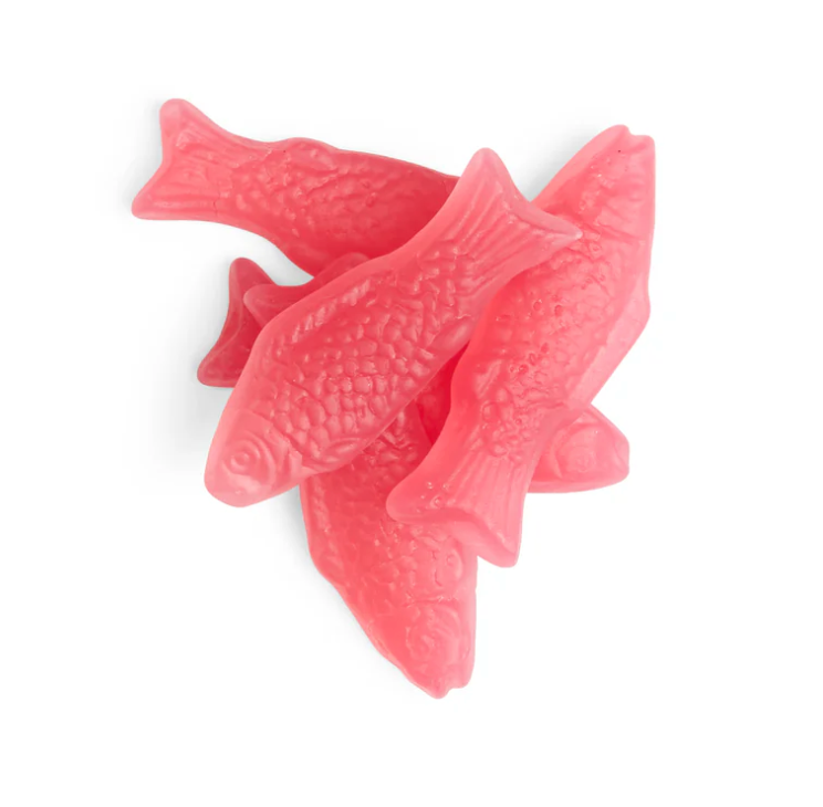 Kolsvart Sour Raspberry Gummy Fish