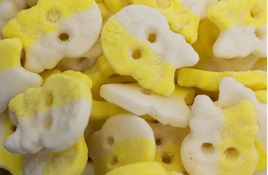 BUBS Cool Passion Pineapple Foam Skull Swedish Candy