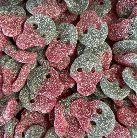 Sour Swedish Watermelon Skulls
