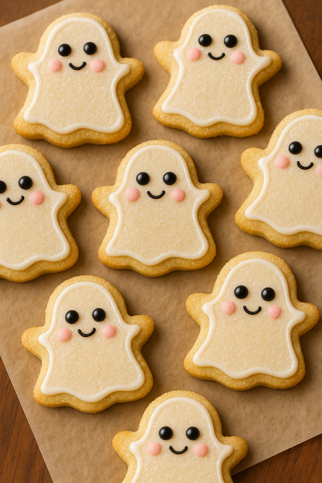 Pumpkin Spice Ghost Cookies