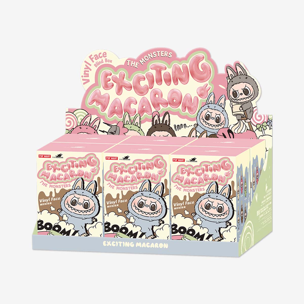 Pop Mart THE MONSTERS Labubu - Exciting Macaron Vinyl Face Blind Box