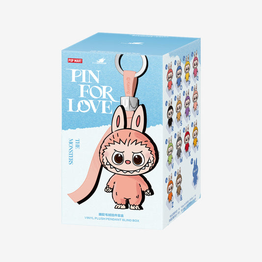 Pop Mart THE MONSTERS Pin for Love Series-Vinyl Plush Pendant Blind Box (N-Z)