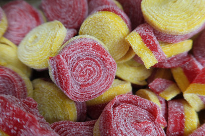 Sour Swedish Gummy Strawberry & Lemon Rolls