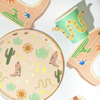 Sssssnake Catcher Cowboy Party Cups (x 12)