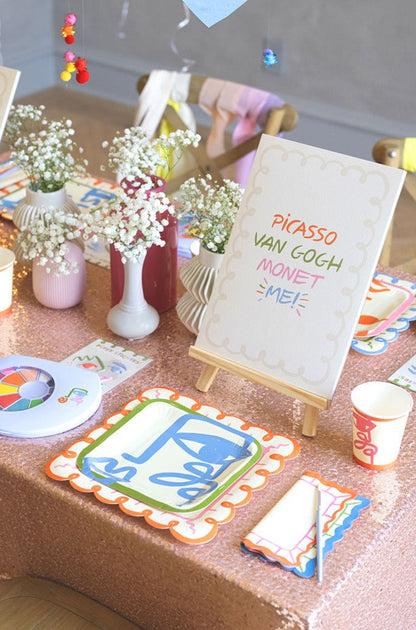 Little Artist Bundle Pack - Paper, Palette, Watercolors, Paintbrush and Stickers!