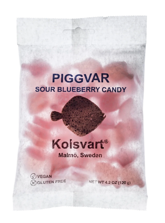 Kolsvart Sour Blueberry Gummy Fish