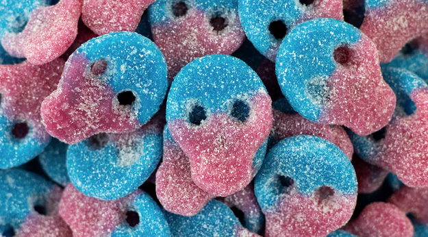 Sour Fizzy Bubblegum Skulls