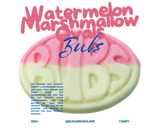 BUBS Watermelon Marshmallow Ovals