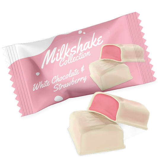 White Chocolate and Strawberry Milkshake