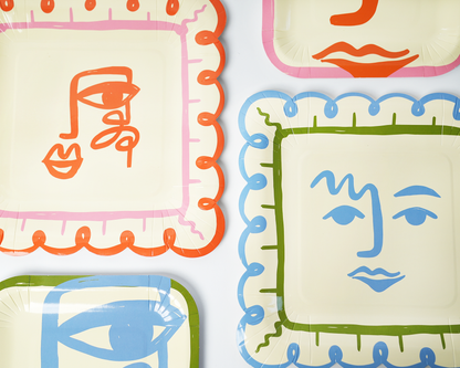 Art Party Dinner Plates (x 12)