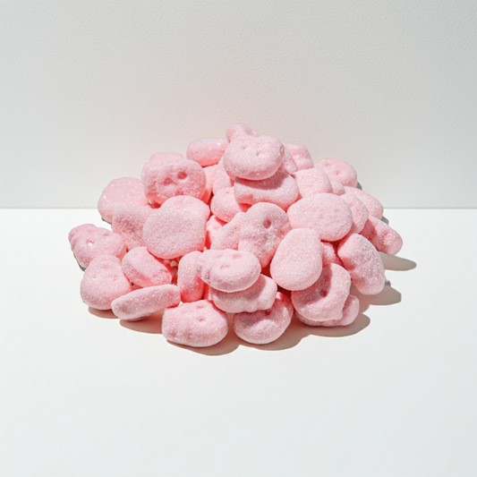 Foamy Swedish Sour Strawberry Skulls