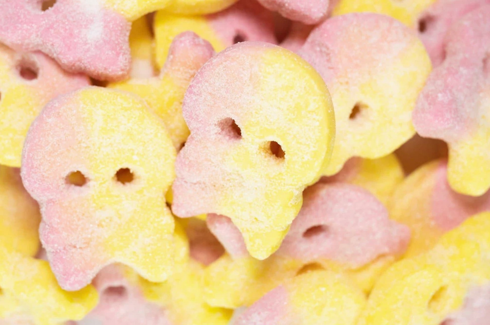 Bubs Sour Gummy Candy Skulls Raspberry and Citrus