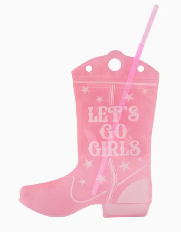 Western Boot Shaped Drink Pouches Pack of 10