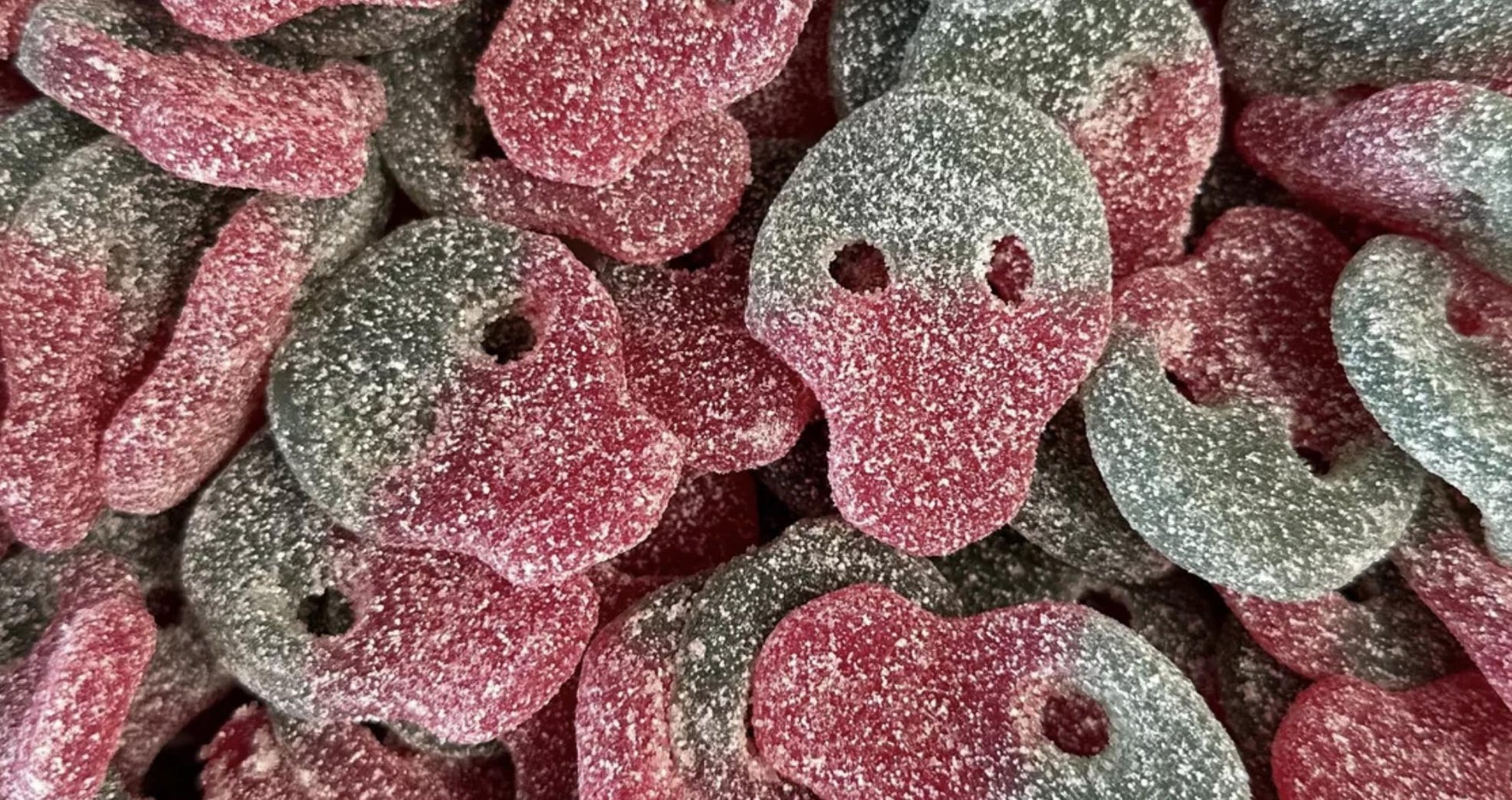 Sour Swedish Watermelon Skulls
