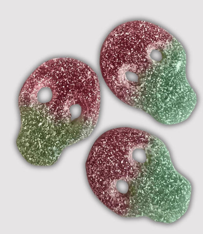 Sour Swedish Watermelon Skulls