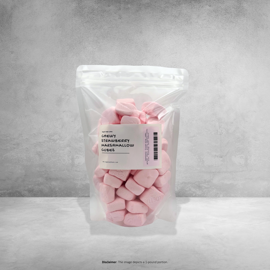 Chewy Strawberry Marshmallow Cubes Swedish Candy