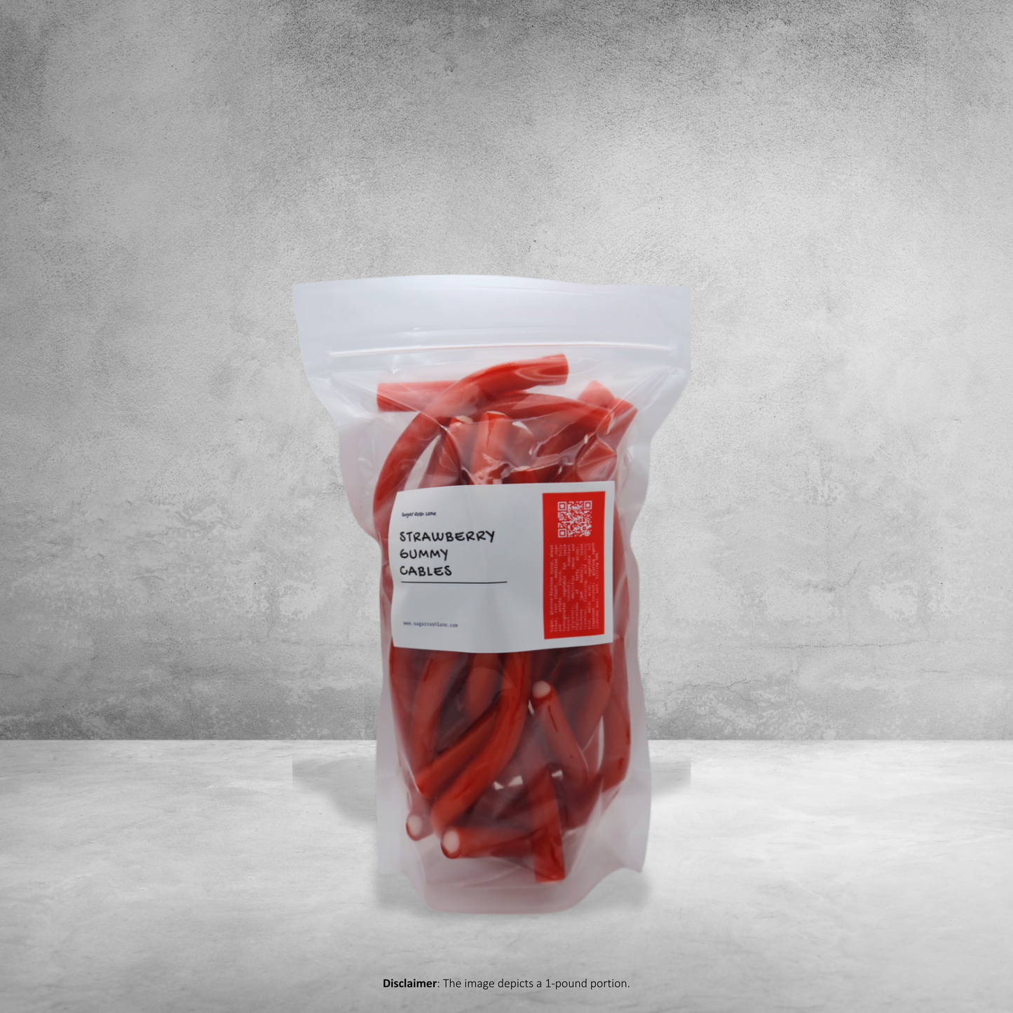 Strawberry Gummy Candy Cables Swedish Candy